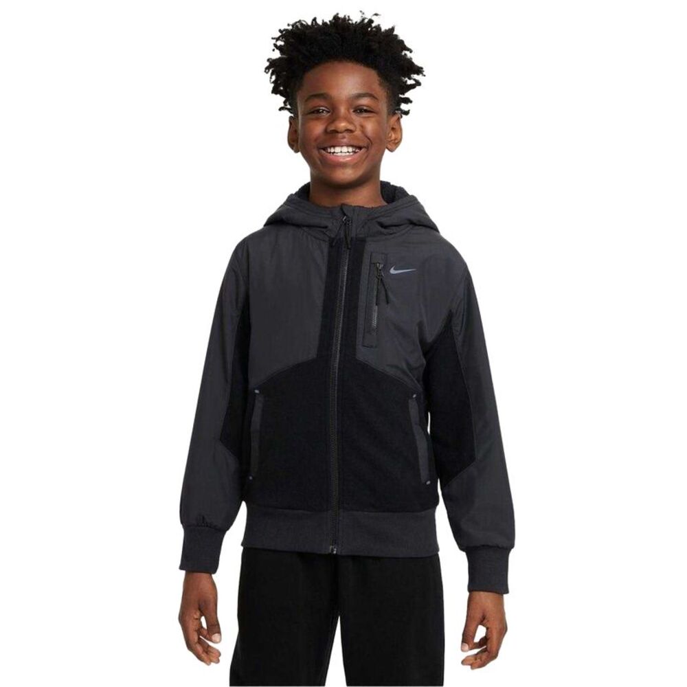 Nike Childrens/Kids Cargo Zipped  Jacket / Black